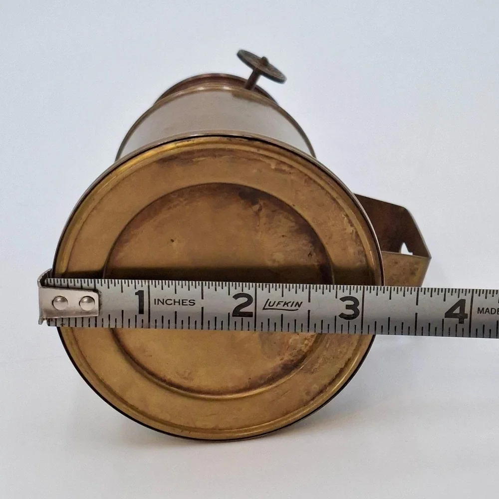 Antique Pigeon Style Brass Oil Lamp Wall Mount Glass Globe c1900 Unmarked